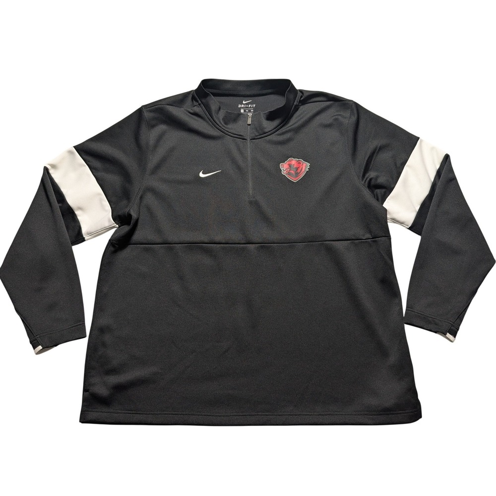 Washington University in St. Louis WashU Nike On-Field Men 2XL Black 1/4 Zip EUC